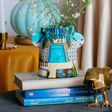 Load image into Gallery viewer, Moroccan Courtyard: Hand-Painted Flower Vase