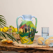 Load image into Gallery viewer, Tuscany - Hand painted Terracotta Flower Vase