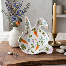 Load image into Gallery viewer, The Garden Bunny Artisan Paper Mache Dish