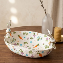 Load image into Gallery viewer, Spring Garden Rabbit Decorative Bowl