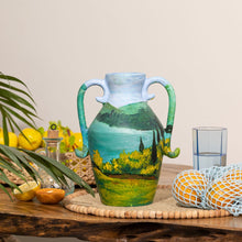 Load image into Gallery viewer, Tuscany - Hand painted Terracotta Flower Vase