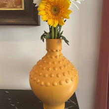 Load image into Gallery viewer, Sunlit Scribbles Handpainted Terracotta Flower Vase