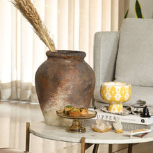 Load image into Gallery viewer, Forest Ash Weathered Terracotta flower Vase