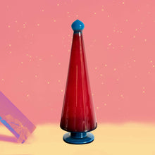 Load image into Gallery viewer, Scarlet Pine: Handcrafted Red Glass Christmas Tree