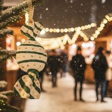 Load image into Gallery viewer, Handcrafted Paper Maché Holiday Candy Ornament