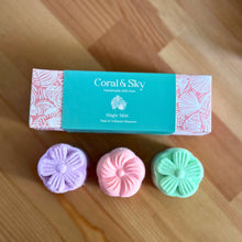 Load image into Gallery viewer, Mood Boost Shower Steamer Set of 3– Handmade, Vegan, and Beautifully Crafted