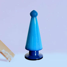 Load image into Gallery viewer, Ocean Breeze: Handcrafted Blue Glass Christmas Tree