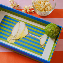 Load image into Gallery viewer, Sip & Serve- Playful Hand Painted Serving Tray