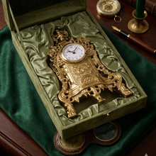 Load image into Gallery viewer, Imperial Rococo Brass Decorative Table Clock