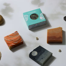 Load image into Gallery viewer, Handmade Cold process Soaps With Virgin Oils & Butters- Gift Set of 4 Soaps