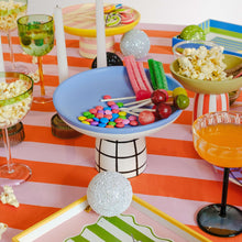 Load image into Gallery viewer, Colorful Art on Display: Hand Painted Wooden Cake Stand