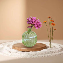 Load image into Gallery viewer, Greenie Beany Glass Flower vase