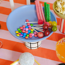 Load image into Gallery viewer, Colorful Art on Display: Hand Painted Wooden Cake Stand