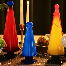 Load image into Gallery viewer, Ocean Breeze: Handcrafted Blue Glass Christmas Tree