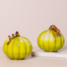 Load image into Gallery viewer, Fall Pumpkins In Green, Gold & Purple- Set of 3 Pieces