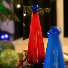 Load image into Gallery viewer, Scarlet Pine: Handcrafted Red Glass Christmas Tree