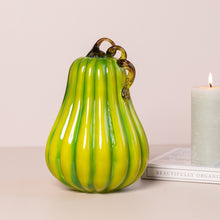 Load image into Gallery viewer, Fall Pumpkins In Green, Gold & Purple- Set of 3 Pieces