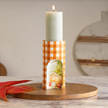 Load image into Gallery viewer, Fall Hand painted Wooden Candleholders Set Of 2