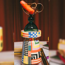 Load image into Gallery viewer, Boho Fusion- Hand Painted Candle Stand