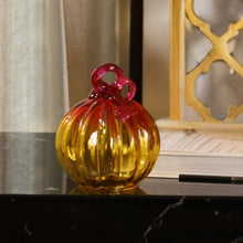 Load image into Gallery viewer, Golden Hour Petite Glass Pumpkin