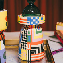 Load image into Gallery viewer, Boho Fusion- Hand Painted Candle Stand