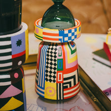 Load image into Gallery viewer, Boho Fusion- Hand Painted Candle Stand