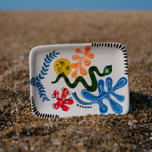 Load image into Gallery viewer, Abstract Echoes Handpainted Trinket Tray