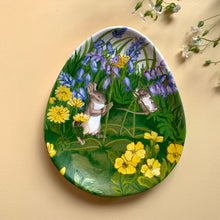 Load image into Gallery viewer, Bunny Hopscotch: Ceramic Easter Decorative Plate