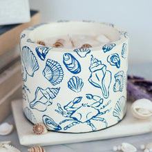 Load image into Gallery viewer, Ocean Whispers: Handcrafted & Hand painted Soy Wax Candle