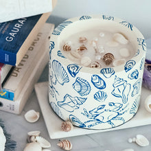 Load image into Gallery viewer, Ocean Whispers: Handcrafted & Hand painted Soy Wax Candle