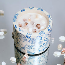 Load image into Gallery viewer, Ocean Whispers: Handcrafted & Hand painted Soy Wax Candle