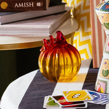 Load image into Gallery viewer, Golden Hour Petite Glass Pumpkin