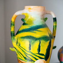 Load image into Gallery viewer, Chianti Sunset - Hand painted Terracotta Flower Pot