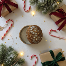 Load image into Gallery viewer, Opulent Golden Beaded Accessories Box