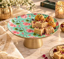 Load image into Gallery viewer, The Lotus Garden Pedestal Cake Stand