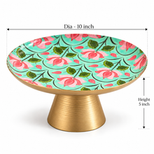 Load image into Gallery viewer, The Lotus Garden Pedestal Cake Stand