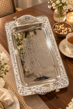 Load image into Gallery viewer, Royal Peacock Silver-Plated Serving Tray