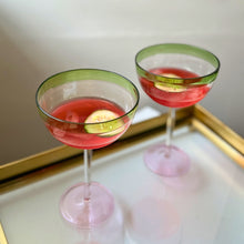 Load image into Gallery viewer, Moss & Rose Coupe Glasses set of 2