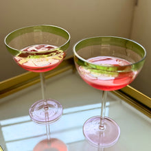 Load image into Gallery viewer, Moss & Rose Coupe Glasses set of 2