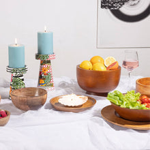 Load image into Gallery viewer, Wooden Serving Bowl