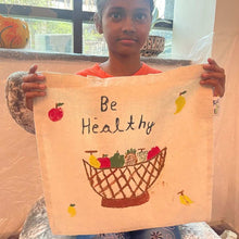 Load image into Gallery viewer, Be Healthy - Hand-painted Tote bag