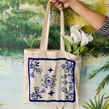 Load image into Gallery viewer, Stay wild moon child -Hand-painted tote bag