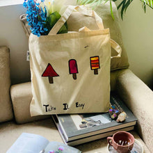 Load image into Gallery viewer, Take it easy- Hand-painted Tote bag