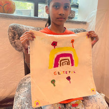 Load image into Gallery viewer, Grateful- Hand-painted tote bag
