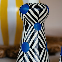 Load image into Gallery viewer, The Hypnotic Hue: Bold Hand-Painted Candle Stand
