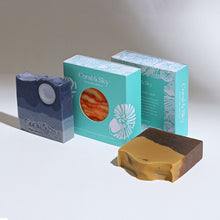 Load image into Gallery viewer, Handmade Cold process Soaps With Virgin Oils &amp; Butters- Gift Set of 4 Soaps
