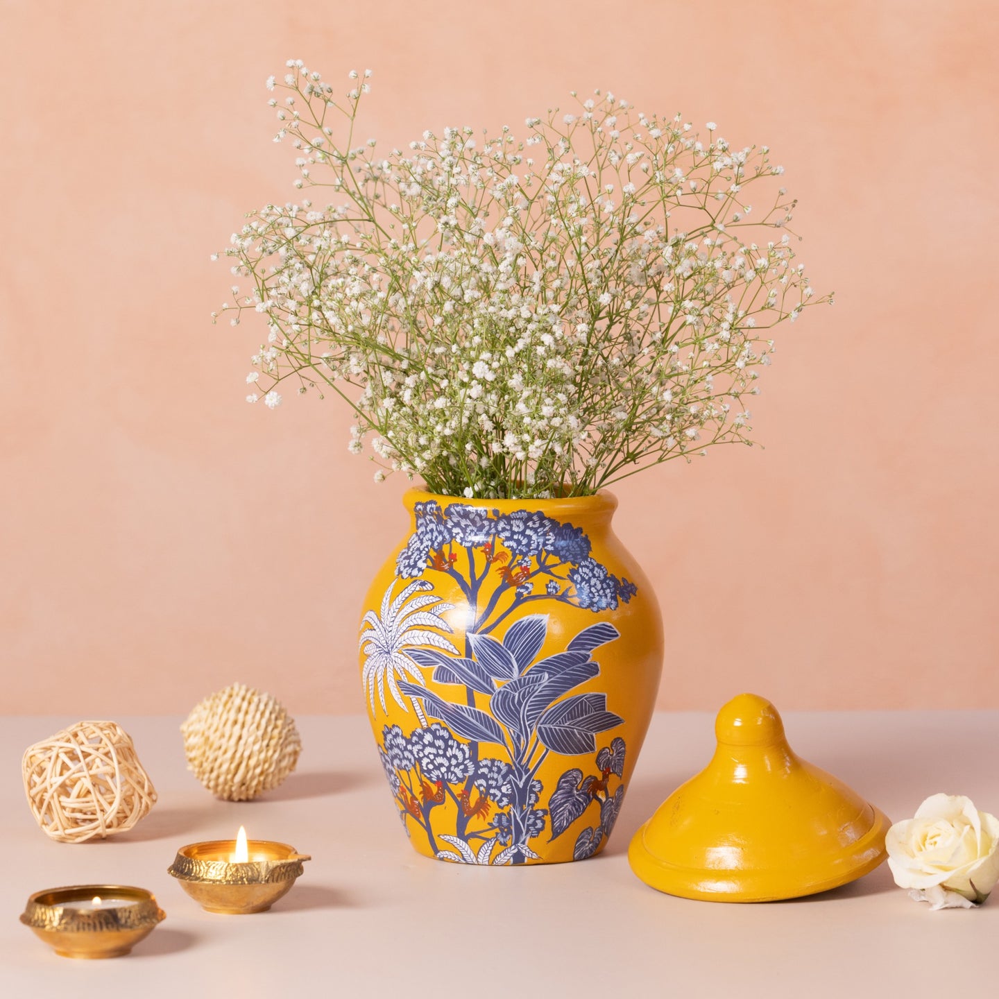Handpainted Terracotta Flower Pot