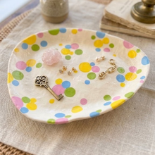 Load image into Gallery viewer, Polka Dot Party Trinket Tray
