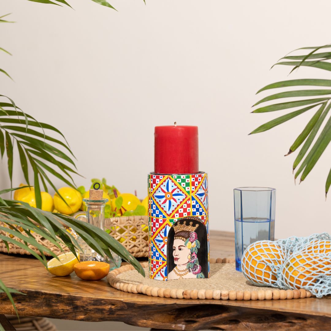 Bella Moore- Hand painted  Candle Stands