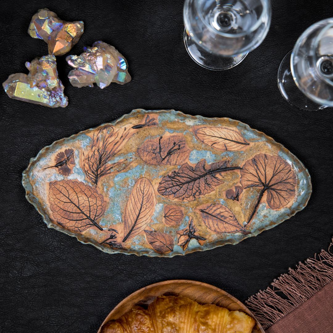 Autumn Impressions Ceramic Platter